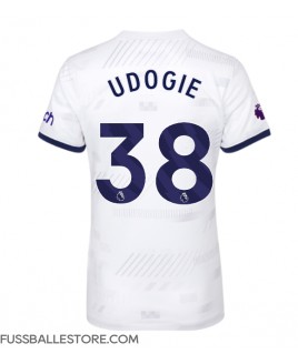 Günstige Tottenham Hotspur Destiny Udogie #38 Heimtrikot Damen 2023-24 Kurzarm